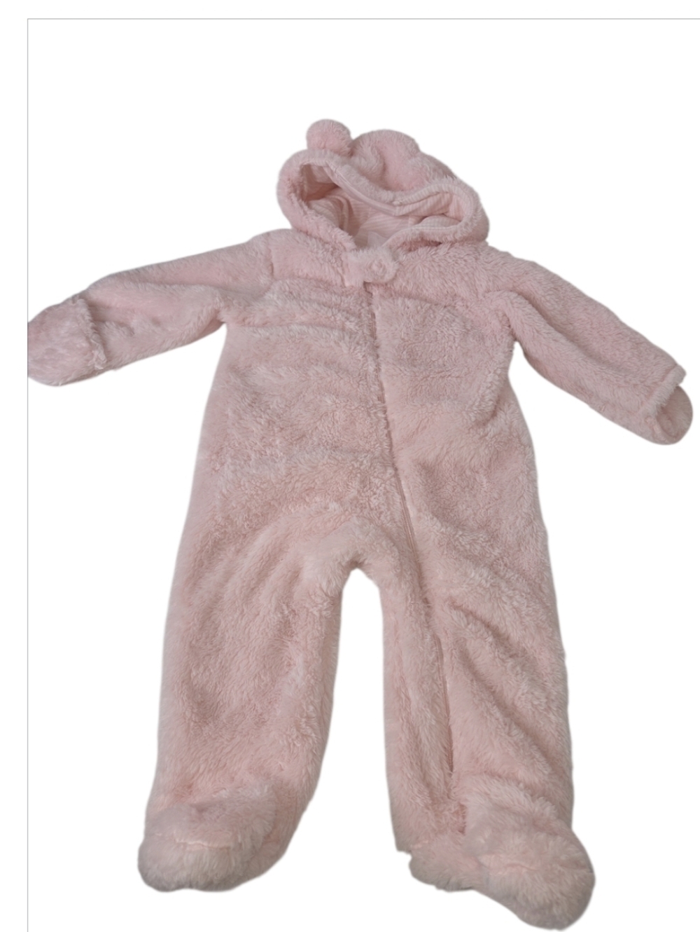 Carters Baby Girl Soft Cozy One Piece Fleece Outerwear Footed Bodysuit 9 Mon